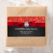 Red Glitzer Baby Dusche Halbpension Wasserflasche (Insitu)