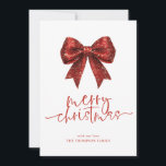 Red Glitzer Bow 2026 Kalender Frohe Weihnachten<br><div class="desc">Rote Imitate Glitzer Bow 2026 Kalender Frohe Weihnachten. Verfügbar in digitaler Form und gedruckt. Frohe Weihnachten ist in einem Set stilvolle Skript und personalisieren Sie Ihren Namen unten. Ein praktischer Kalender für 2026 ist auf der Rückseite.</div>