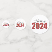 Red Glitzer Class 2024 Konfetti (Vorderseiten)
