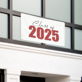 Red Glitzer Class 2025 Banner (Äußeres Gebäude)