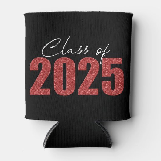 Red Glitzer Class 2025 Dosenkühler (Vorderseite)