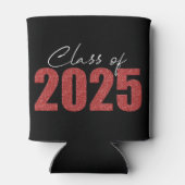 Red Glitzer Class 2025 Dosenkühler (Rückseite)