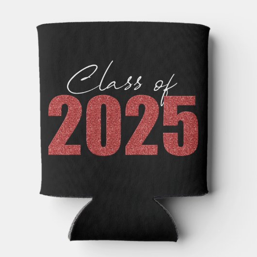 Red Glitzer Class 2025 Dosenkühler (Rückseite)