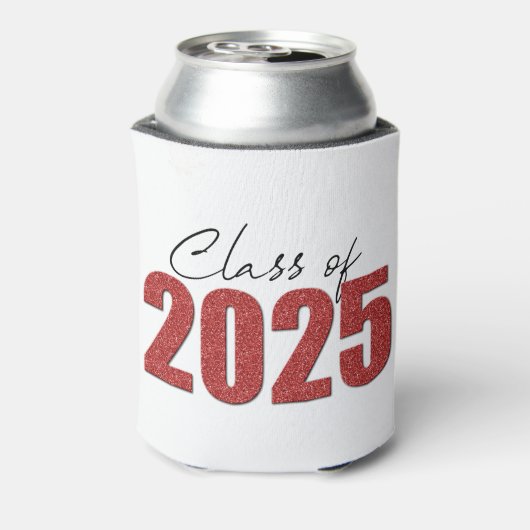 Red Glitzer Class 2025 Dosenkühler (Kanne Rückseite)