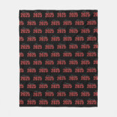 Red Glitzer Class 2025 Fleecedecke (Vorderseite)