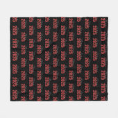 Red Glitzer Class 2025 Fleecedecke (Vorderseite (Horizontal))
