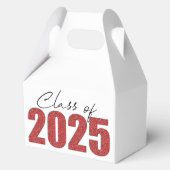 Red Glitzer Class 2025 Geschenkschachtel (Vorderseite)