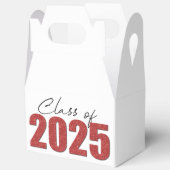 Red Glitzer Class 2025 Geschenkschachtel (Offen)