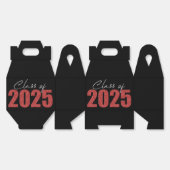 Red Glitzer Class 2025 Geschenkschachtel (Ungeklappt)