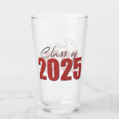 Red Glitzer Class 2025 Glas (Vorderseite)