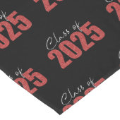 Red Glitzer Class 2025 Großer Tischläufer (Ecke)