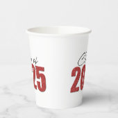 Red Glitzer Class 2025 Pappbecher (Links)