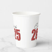 Red Glitzer Class 2025 Pappbecher (Rechts)