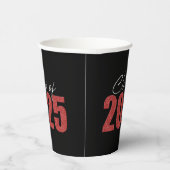 Red Glitzer Class 2025 Pappbecher (Rechts)