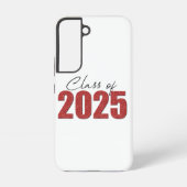 Red Glitzer Class 2025 Samsung Galaxy Hülle (Rückseite)