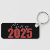 Red Glitzer Class 2025 Schlüsselanhänger (Vorderseite)