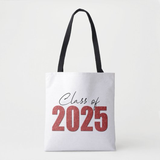 Red Glitzer Class 2025 Tasche (Vorderseite)