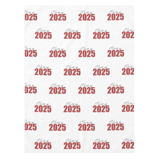 Red Glitzer Class 2025 Tischdecke (Vorderseite)