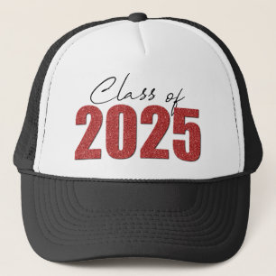 Red Glitzer Class 2025 Truckerkappe