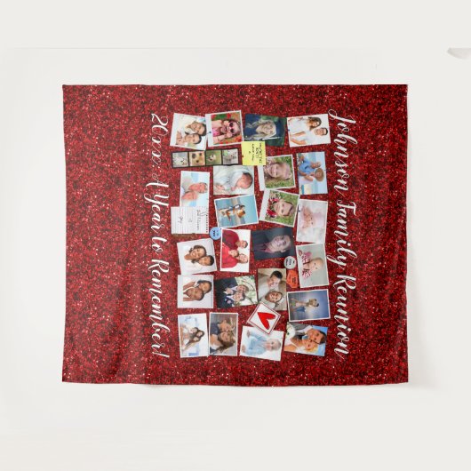 Red Glitzer Class oder Family Wiedersehen-FotoColl Wandteppich (Vorderseite (Horizontal))