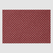 Red Glitzer Glam Hearts Seidenpapier (Vorderseite)