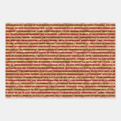 Red Glitzer Glitzy Gold Weihnachtsbäume Geschenkpapier Set (Vorderseite 2)