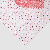 Red Glitzer Hearts Pattern Seidenpapier (Ausschnitt)