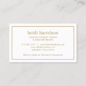 Red Glitzer Heelses Boutique, Poshmark Verkäufer Visitenkarte (Rückseite)