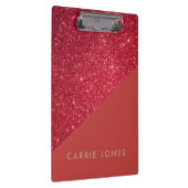 Red Glitzer Hübsch Gold Business Elegante Klemmbrett (Rechts)