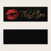 Red Glitzer Lips - Danke (Vorne & Hinten)