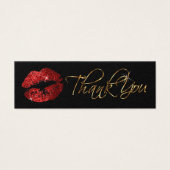 Red Glitzer Lips - Danke (Vorderseite)
