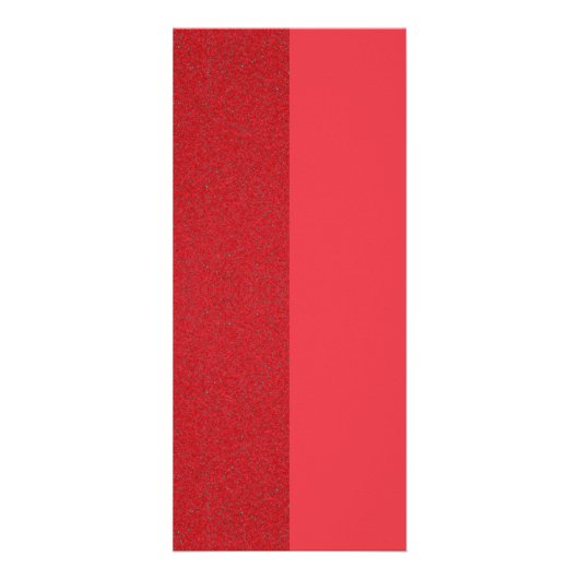 Red Glitzer & Matte 4″×9″ Vertikale Rackkarten Werbekarte (Vorne)