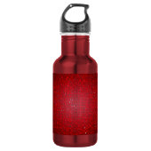 Red Glitzer Sequin Disco 32. oz. Trinkflasche (Vorderseite)