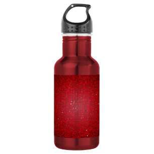 Red Glitzer Sequin Disco 32. oz. Trinkflasche