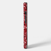 Red Glitzer Sparkle Case-Mate iPhone Hülle (Rückseite / Links)