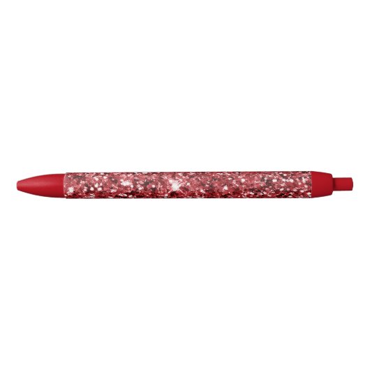 Red Glitzer Sparkle Kugelschreiber (Vorderseite)