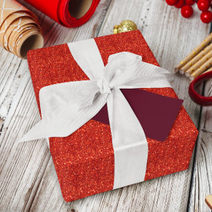 Red Glitzer Sparkle Texture Geschenkpapier