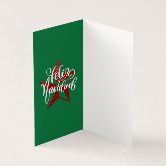 Red Glitzer Weihnachtsstern (Innenseite)