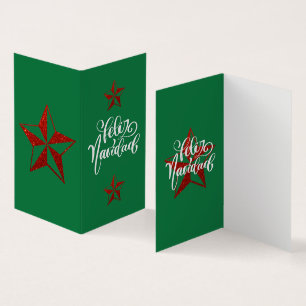 Red Glitzer Weihnachtsstern