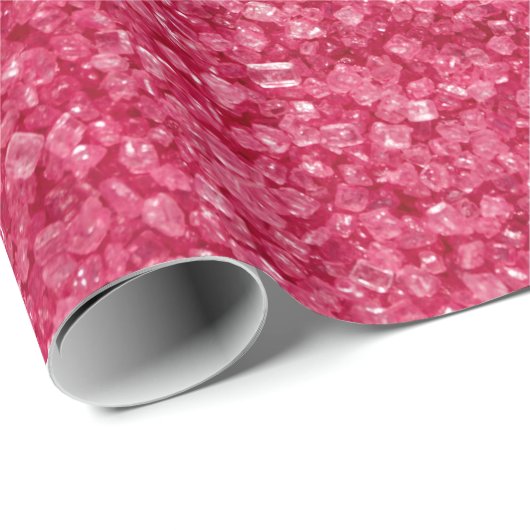 Red Glitzer White Sparks Geschenkpapier (Rolleneckpunkt)