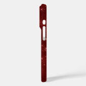 Red Glitzy Chic Glam Sparkle Case-Mate iPhone Hülle (Rückseite / Links)