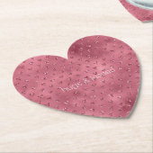 Red Glitzy Glitzer Hearts Untersetzer (angewinkelt)