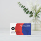 Red Globe Layers Silver Truck Logistics Driver Visitenkarte (Stehend Vorderseite)