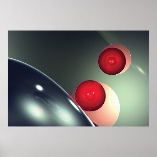 red globes poster (Vorne)