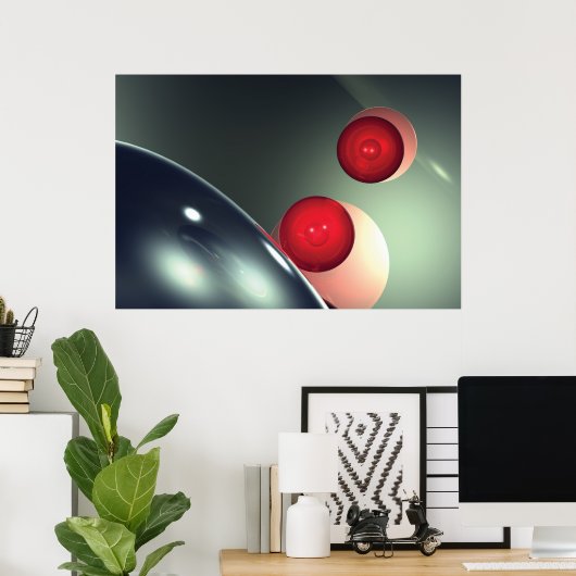 red globes poster (Heimbüro)