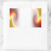 Red Glory Fade Rechteckiger Aufkleber (Tasche)