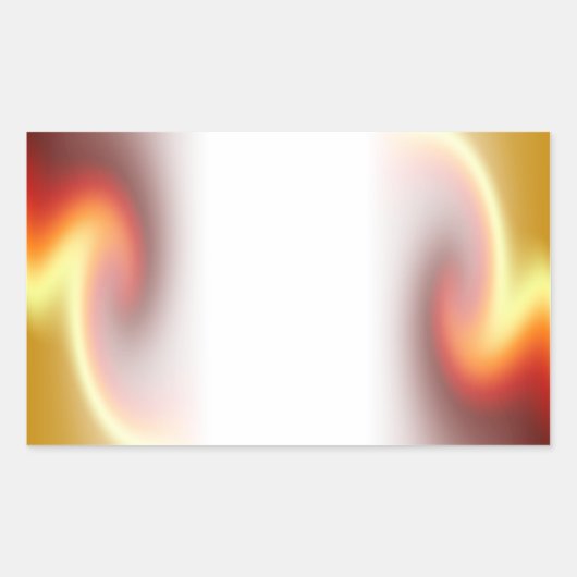 Red Glory Fade Rechteckiger Aufkleber (Vorderseite)