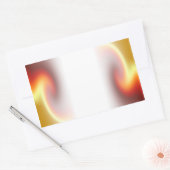 Red Glory Fade Rechteckiger Aufkleber (Umschlag)