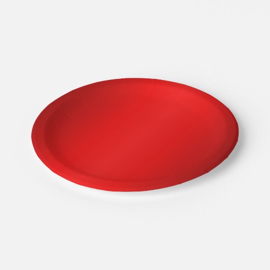 Red Glow Pappteller (Schrägansicht)