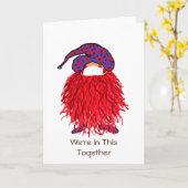 Red Gnome: Wir sind zusammen dabei Karte (Gelbe Blume)